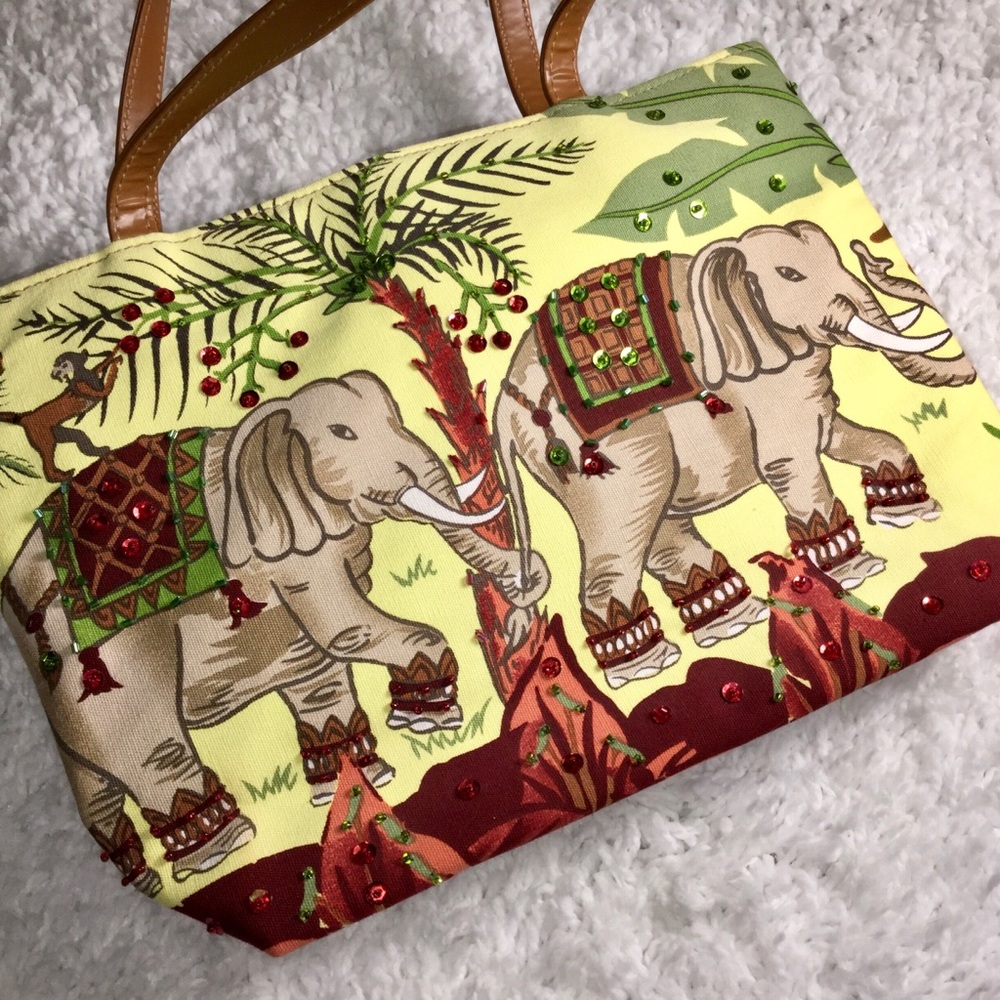 ELEPHANT SEQUIN BAG